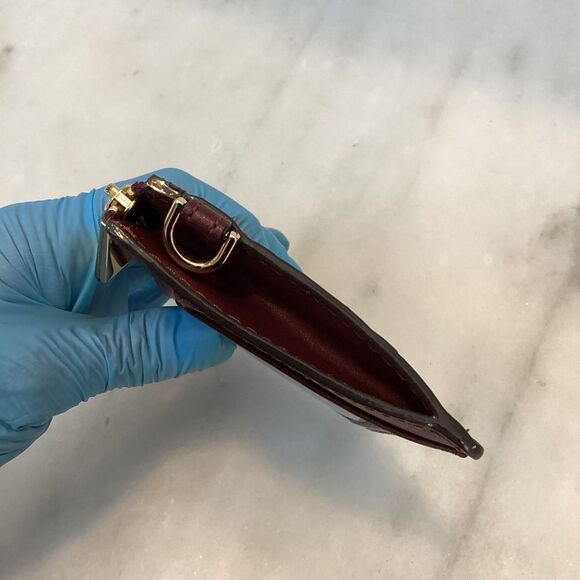 Michael Kors Signature Logo Embossed Patent Key & Card Holder - Picture 7 of 14